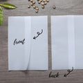 Translucent Sleeve Vellum Jackets for Square Clear Vellum Wrap Wedding Invitations Card