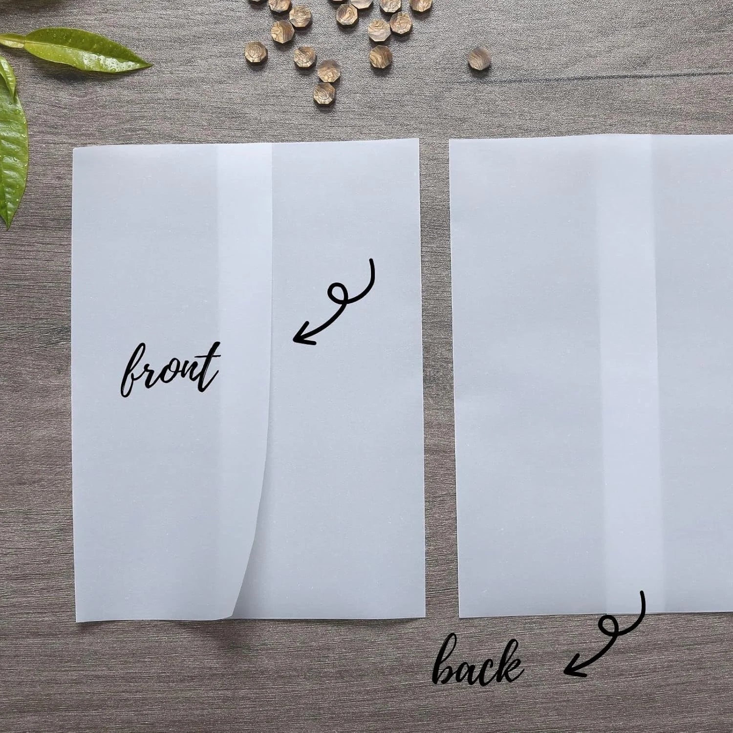 Translucent Sleeve Vellum Jackets for Square Clear Vellum Wrap Wedding Invitations Card