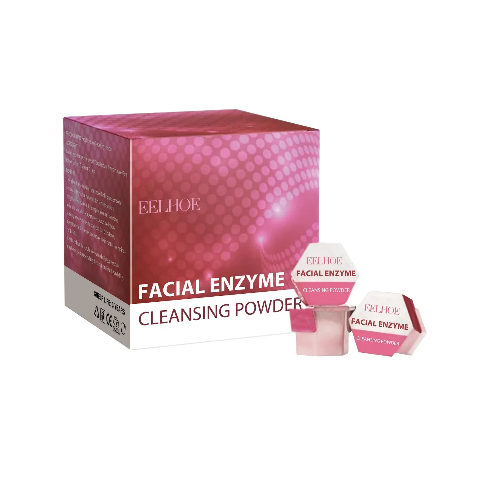 Wholesale EELHOE Facial Enzyme Cleansing Powder Cleaning Pores Fading Spots and Pimples Facial Powder