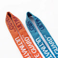 High Quality Premium Thick Gold Logo Woven Lanyard