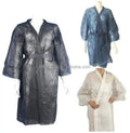 Disposable Non Woven Breathable Drawstring Knee Length Kimono Spa Gown for Women Hairdressing Salon Use