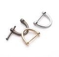 Wholesale DIY Luggage Accessories Zinc Alloy Rigging Car Key Chain Horseshoe Buckle Hardware D Shackle