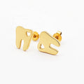Tooth Earring Dental Jewelry Sccesorios Mujeres Gold Plated Jewelry 18k Gold Plated Jewelry Waterproof Teeth Earings