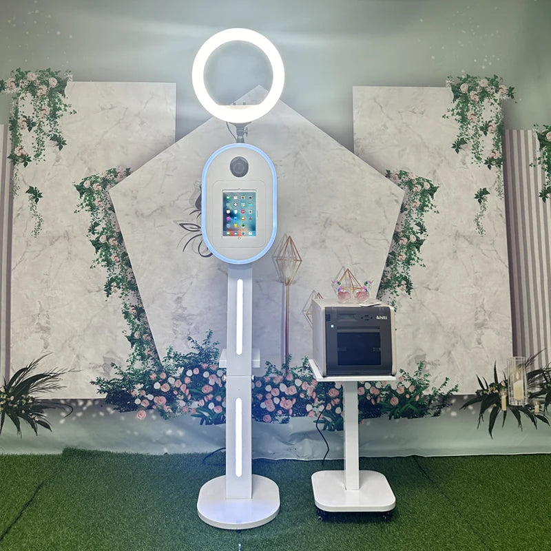 Portable Oval Led Light Selfie iPad Dslr Photo Booth Machine