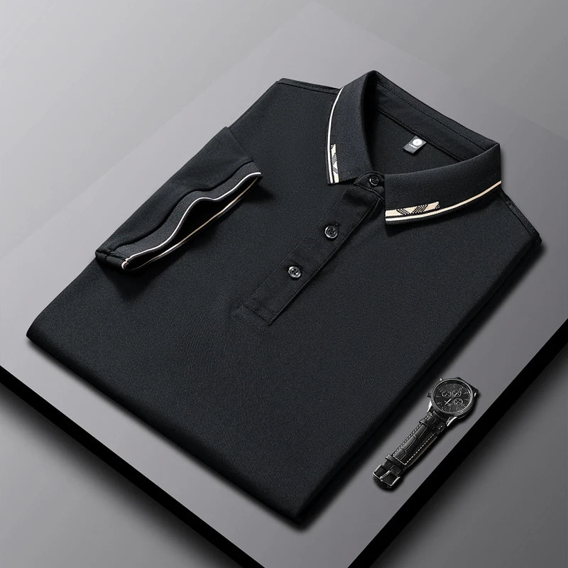 Wholesale High Quality Summer Quick Drying Popular Luxury Brand Golf Polo Shirt for Young Men and Women with Short Sleeves Polo
