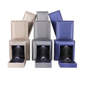 China Manufacturer Gray Blue Champagne PU Leather Led  Light Wedding Jewelry Ring Pendant Bracelet Bangle Valentine Gift Box