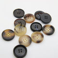 Wholesale 4-Hole Resin Horn Buttons for Men Round Sew Plastic Kurta Buttons
