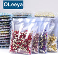 Factory Wholesale Small Pack Glass Stones Flat Back Non Hot Fix Red With Gold Shiny Rhinestones for Tumblers Design