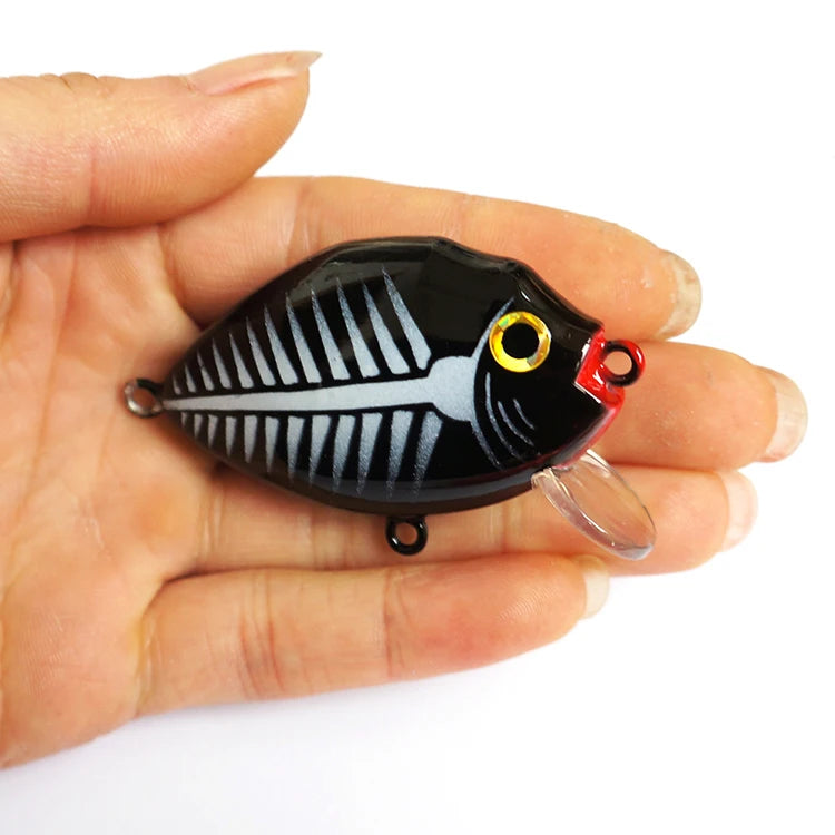 Little Crank 55mm 13g  Minnow Little Fat Lure Minnow Lure Mini Crank Bait Fishing Minnow Lure for Long Casting