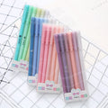 Morandi Color Gel Pen 6pcs Suit Student Stationery Exam Water-based Pen Office Supplies Black Signature Pen