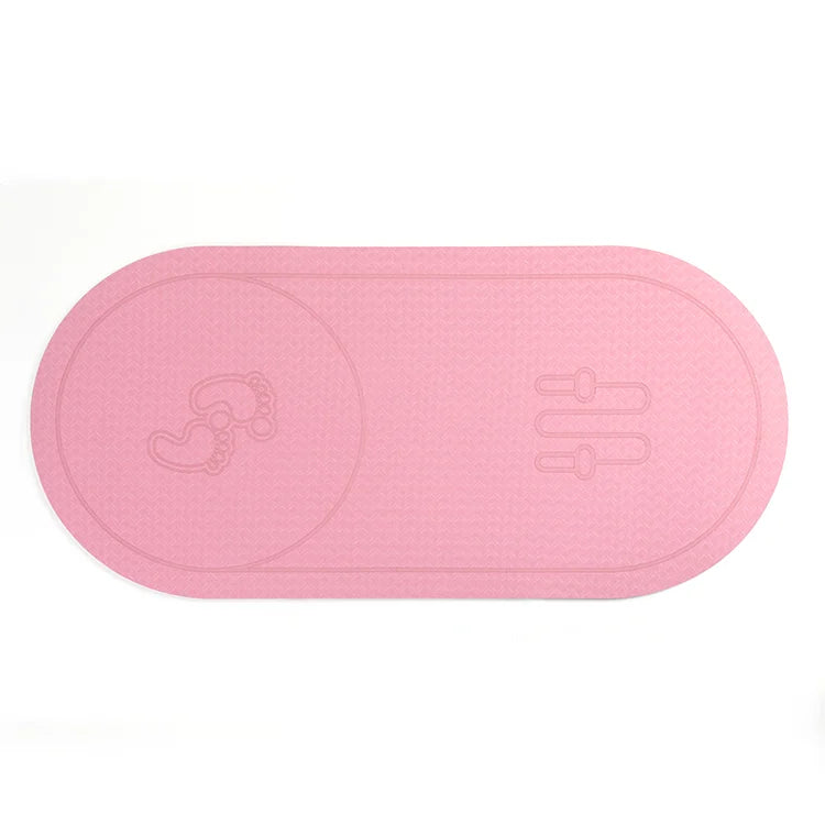 Portable TPE Jump Rope Mat Small Yoga Mat