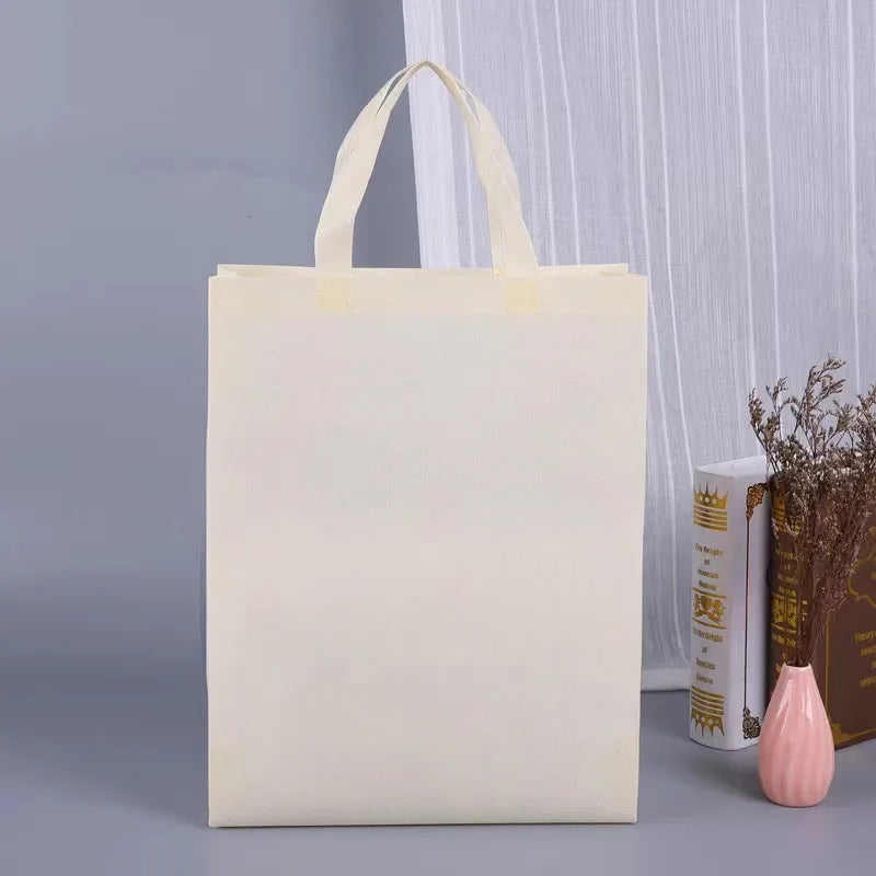 Wholesale Sublimation Custom Logo Non-woven Shopping Bag Reusable Tote Bag Handling Packaging Gift Storage Bag