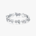Ailmay Hot SaleFashion 925 Sterling Silver Simple Stackable CZ Finger Rings for Women Minimalist Fine Jewelry