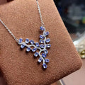 Factory Supply 925 Sterling Silver Natural Tanzanite Wedding Engagement Women Rings Wholesale