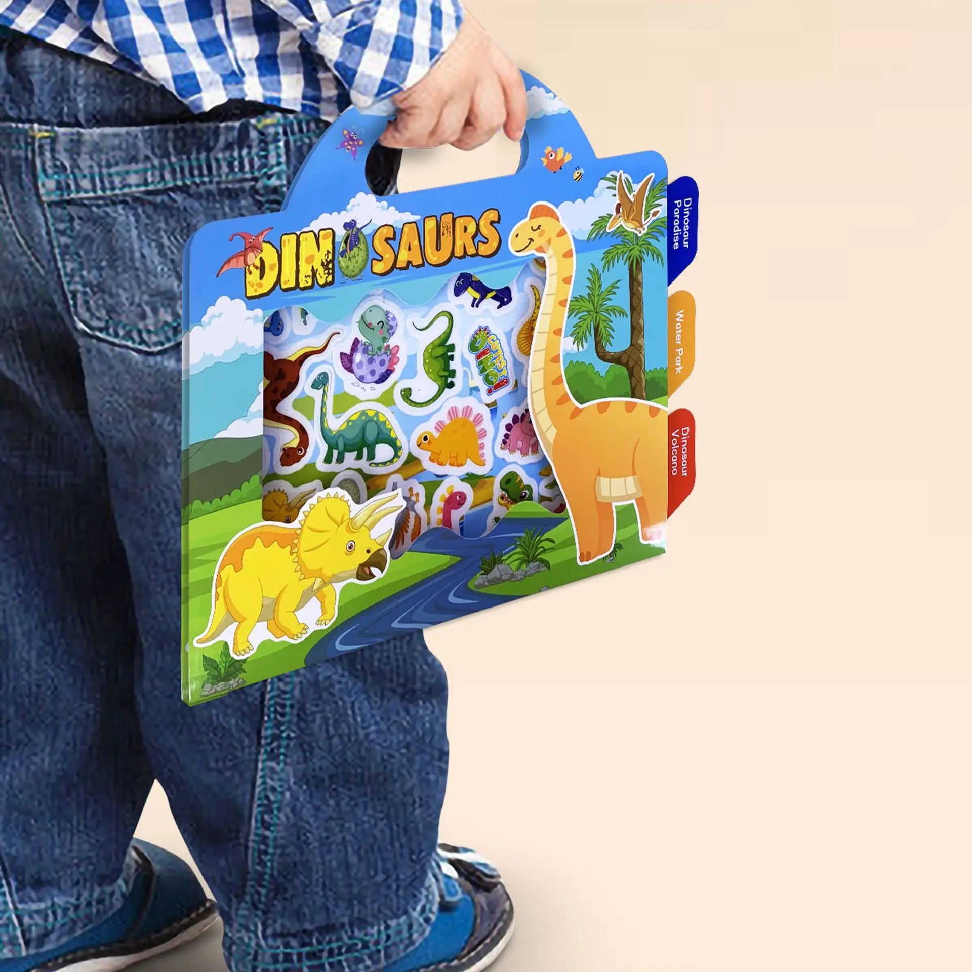 Children's Sticker Books Wholesale Early Education Focus Training Fun Diy Scene Repeatedly Paste Sticker Books