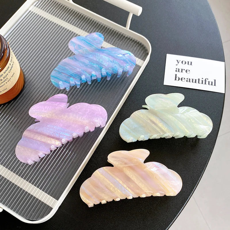 HONEY Acetic Acid Plate Colorful Clip Oversized Candy-colored Back Head Giant Shark Claw