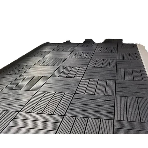 Antiseptic Wood Plastic Composite Outdoor Wpc Modern Engineered Wood Decking 3D Interlock DIY Deck Flooring Tiles