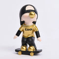 Kakizzy Room Boy Birthday Party Decorations Gold Tops Skateboards Table Interior Home Decoration