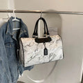 Top Grade Weekender Travel Duffel Bag Marble Design Large Travel Tote Bag Waterproof PU Leather Gym Sport Bag