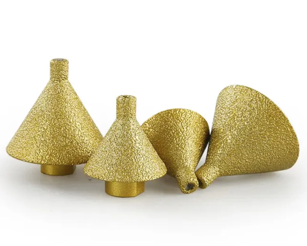 Diamond Vacuum Brazed Chamfer Drill Bits 6mm 8mm  Multi-Material Dry Masonry Concrete Marble Plastic