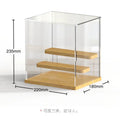 3-Tier  Pop Clear Display Case with Door Countertop Dustproof Protection Showcase for Collectibles Action Figure Toy