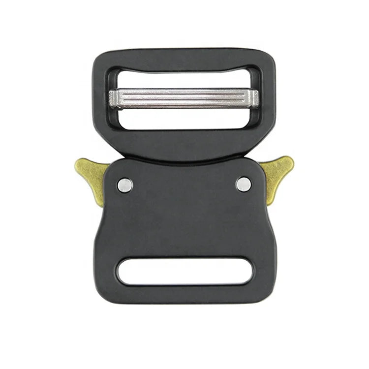 32mm Quick Release Tactical for Buckle Adjustable Nylon Belt with Black for Buckle Zinc Metal