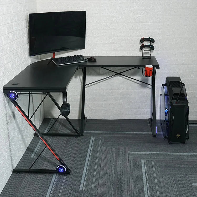 Cheap Wholesale Height Adjustable Gaming Light Desk Ergonomic Gaming Table