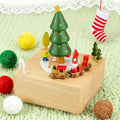 Caja Musical De Navidad Christmas Music Box Christmas Tree Rotating Music Box