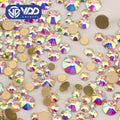 VDD 055 Crystal AB SS6-SS30 2088 Crystal Rhinestones High Quality  8 Big 8 Small Flat Back Stone for DIY Nail Art Decoration