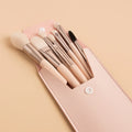 8 Kits Mini Makeup Brush Set Soft Hair 4 Colors Private Label Pink Face Eye Makeup Brushes Kit Professional Makeup Brushes