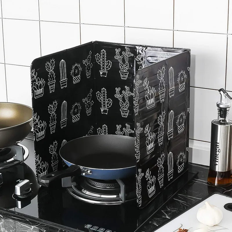 Aluminium Foil Oil Splatter Guard Plate Gas Stove Splash Proof Screen Baffle Home Kitchen Accessories Cooking Tools Gadgets