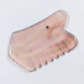 Huiying Natural Grey Agate Gua Sha Comb Board Beauty And Personal Care