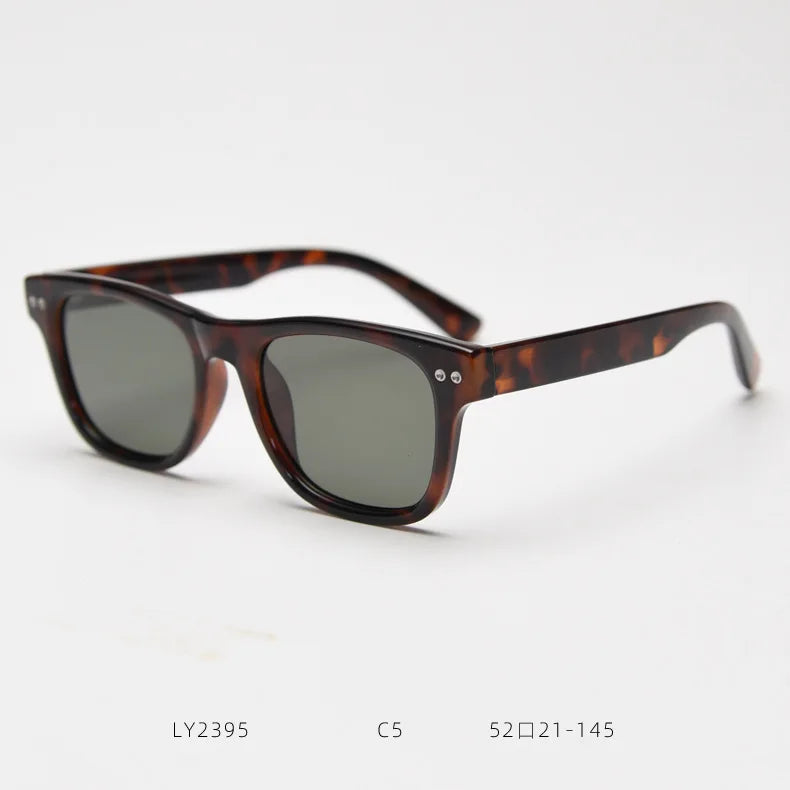 Polarized TAC Lenses Sunglasses Unisex Green Gray Black TR90 Frame Travel Shades Birthday Presents 2024 Korean Style