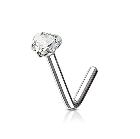 Gaby New 20G 316 Surgical Steel Fashion Nose Studs Heart Star Round Shape  Nose Rings for Women Body Piercing Jewelry