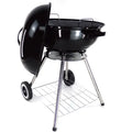 17-Inch Kettle Outdoor Charcoal Grill Backyard Black Steel Barbecue with 4 Legs