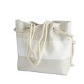 Hot Sale Fashion Large Simple Canvas Travel Beach Shopping Tote Bags with Rope Handle
