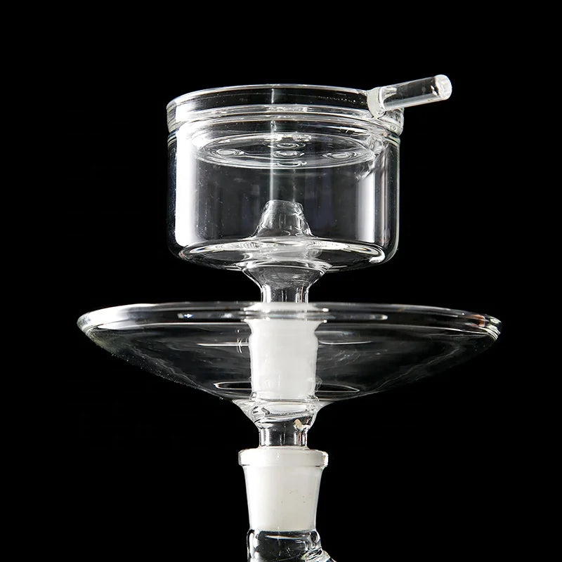 Glass Male Connector Glass Hookah Bowl With One Hole Nargile Aksesuarlar Chicha Foyer Bottle Shisha