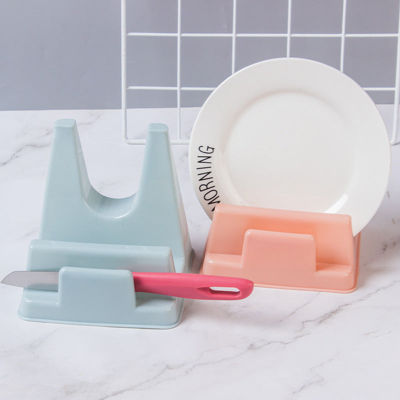 HelloWorld Multifunctional Fruit Knife Pot Lid Rack Creative Simple Kitchen Tool Space Storage Pot Lid Rack Sink Shelf Organizer