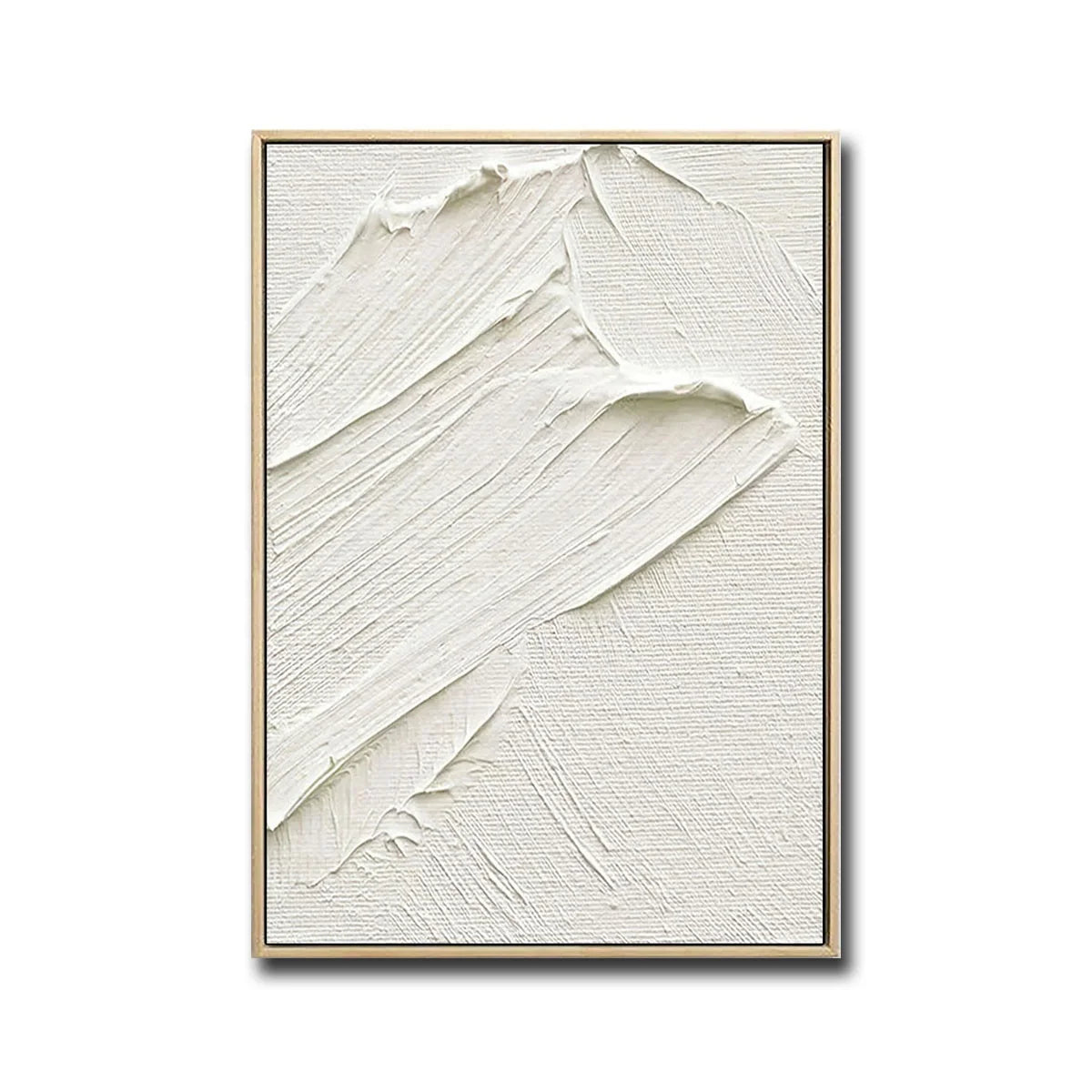 Modern Home Minimalist Balance Canvas Painting Thick Texture Oil Paintings 100% Hand-painted White 3d Abstract Wall Art Decor