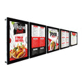 Rectangle Acrylic Glass Menu Light up Display Rack Advertising Shelves Sign Led Light Board for Shops