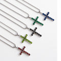 Delicate Cross Pendant Stainless Steel  Trendy Classic Vintage Large Womens Cross Large Cross Religious Pendants Necklace