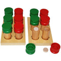 Wood Montessori Sensorial Material Scent Training Toys Montessori Smelling Bottle Cylinder