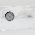 Home Office Decor Crystal Clocks Home Decor/custom logo Crystal Clock for Promotional Office Table Souvenirs