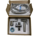 Brushed Sliver Bidet Sprayer for Toilet Handheld Sprayer Bathroom Jet Sprayer Kit Spray Shattaf Kit with Explosion Proof Hose