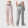 Custom Women's Summer Cargo Trousers Plus Size Street Wear Retro Casual Draped Loose Wide Leg Pants Anti-Pilling Feature