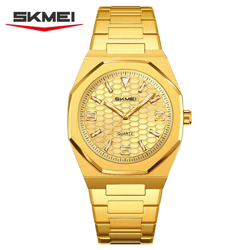SKMEI 2657 Newest Product Men Luxury Metal Wristwatch with 30M Waterproof High Quality Chronograph