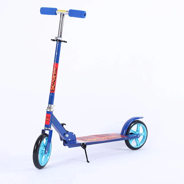 200mm Fat Tire Kick Scooter Adult Folding Scooter Push Kick Non Electric Kick Scooters