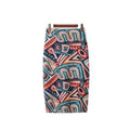 Customised Ladies Midi 5pcs Leopard Print Pencil Skirt Casual Bodycon Long Knitted Skirt Natural Elastic Waist Digital Print for