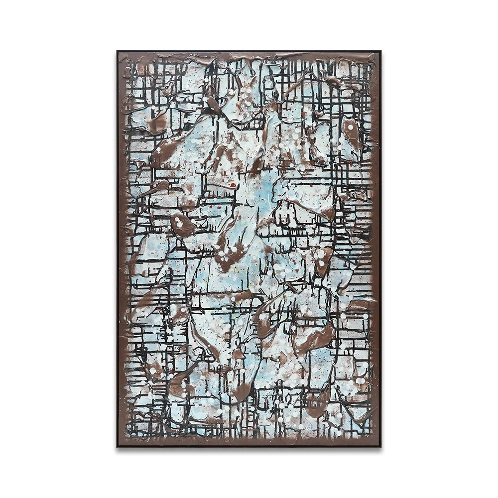 Wholesale Modern Simple Original Brown Oil Abstract Painting Hand-painted Thick Textured 80x120cm SOA Arts Eco-friendly Paint