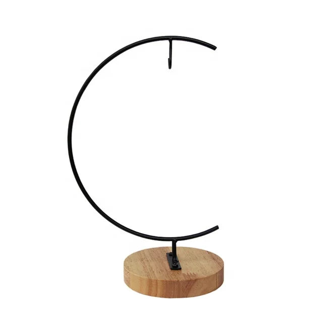 Iron Pothook Stand for Hanging Glass Terrarium Ornament Flower Pot Stand Holder for Christmas Decorations